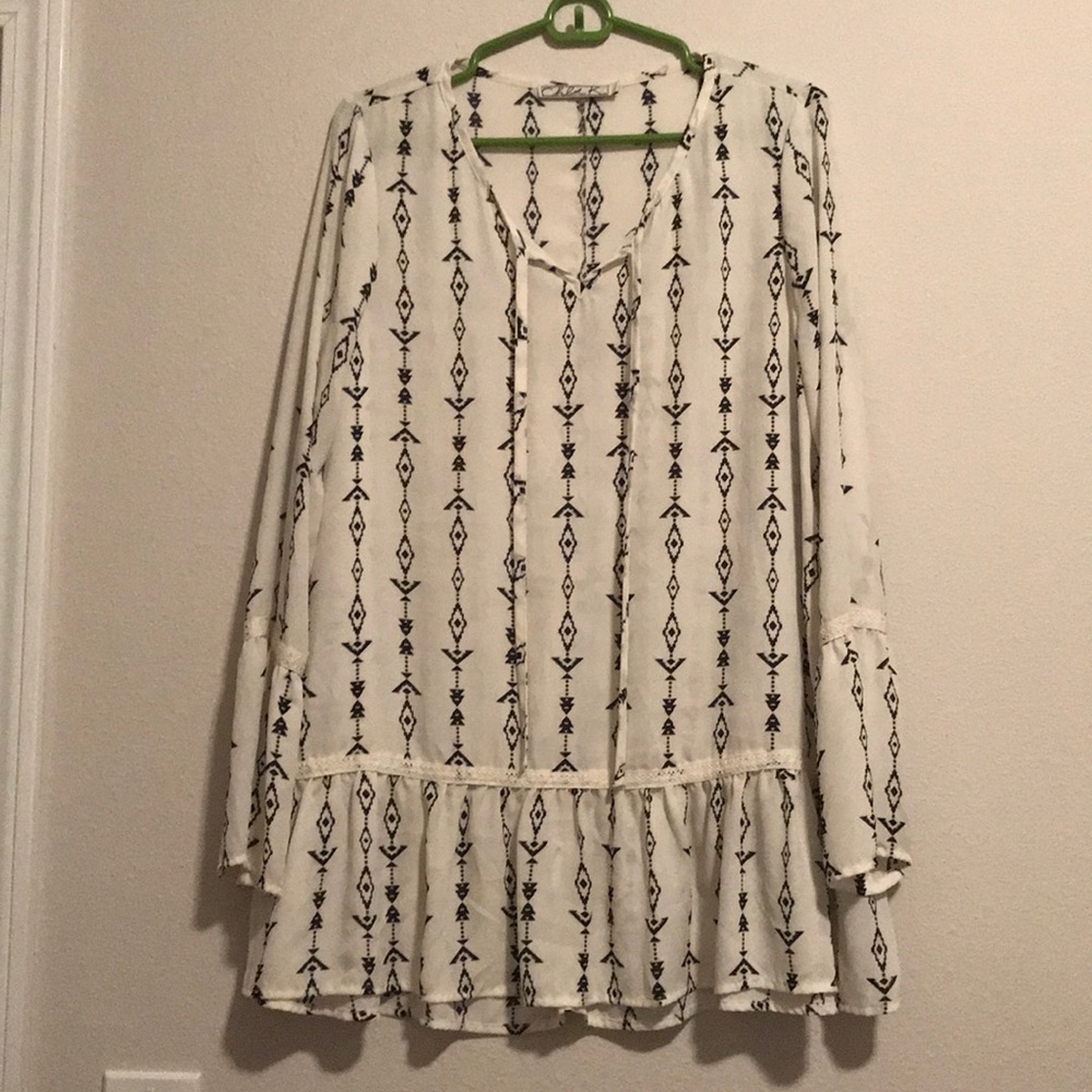 Black & White Boho Tunic